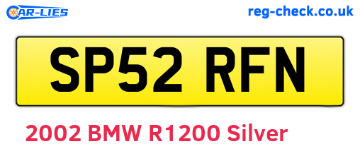 SP52RFN are the vehicle registration plates.