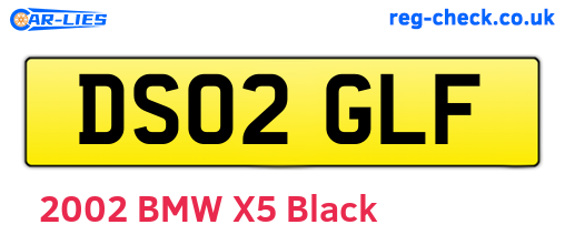 DS02GLF are the vehicle registration plates.