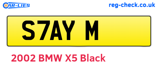 S7AYM are the vehicle registration plates.