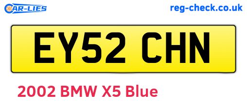 EY52CHN are the vehicle registration plates.