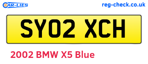 SY02XCH are the vehicle registration plates.