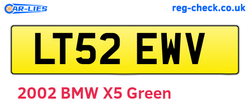 LT52EWV are the vehicle registration plates.