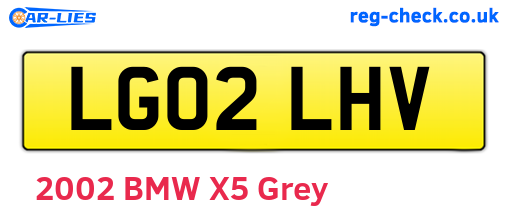 LG02LHV are the vehicle registration plates.