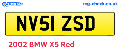 NV51ZSD are the vehicle registration plates.