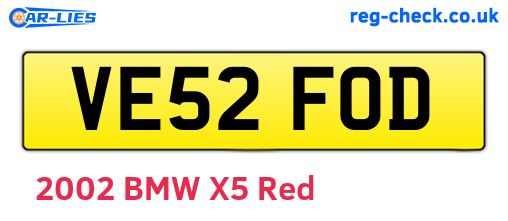 VE52FOD are the vehicle registration plates.