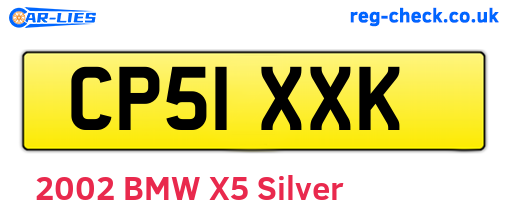 CP51XXK are the vehicle registration plates.