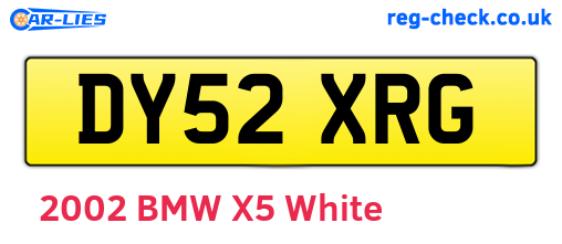 DY52XRG are the vehicle registration plates.