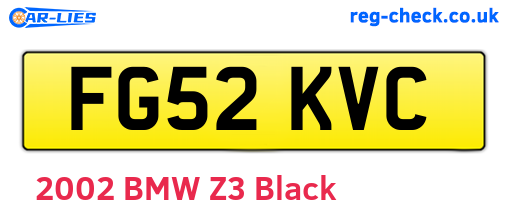 FG52KVC are the vehicle registration plates.