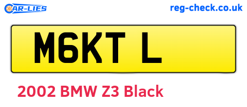 M6KTL are the vehicle registration plates.