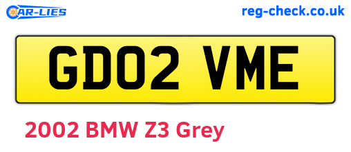 GD02VME are the vehicle registration plates.