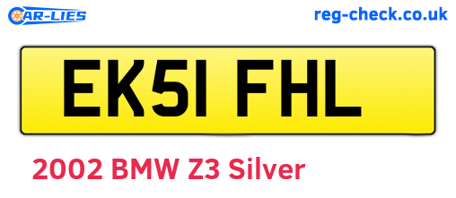 EK51FHL are the vehicle registration plates.