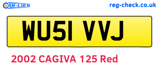 WU51VVJ are the vehicle registration plates.