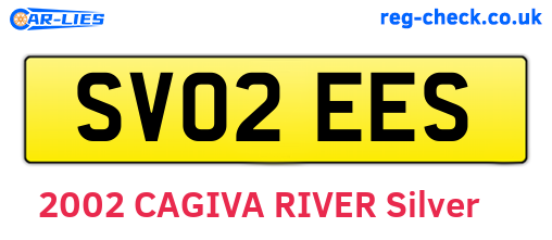 SV02EES are the vehicle registration plates.