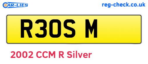 R3OSM are the vehicle registration plates.