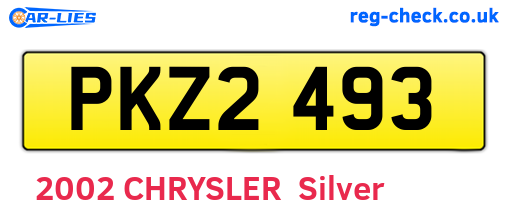 PKZ2493 are the vehicle registration plates.