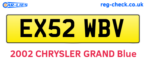 EX52WBV are the vehicle registration plates.