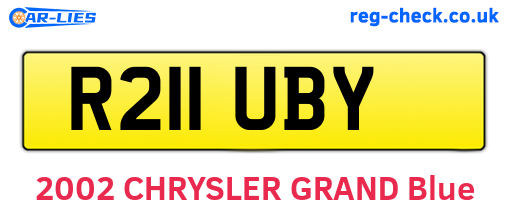 R211UBY are the vehicle registration plates.