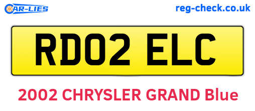 RD02ELC are the vehicle registration plates.