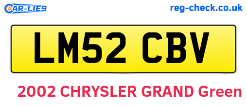 LM52CBV are the vehicle registration plates.