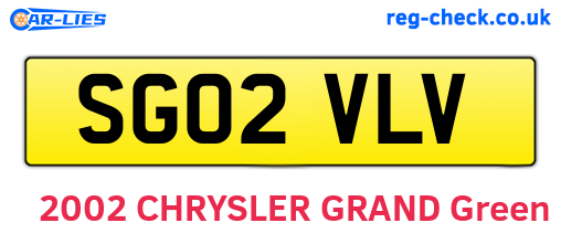 SG02VLV are the vehicle registration plates.