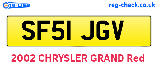 SF51JGV are the vehicle registration plates.