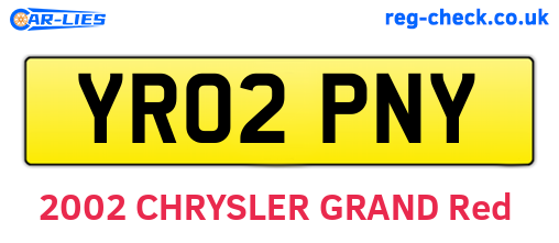 YR02PNY are the vehicle registration plates.