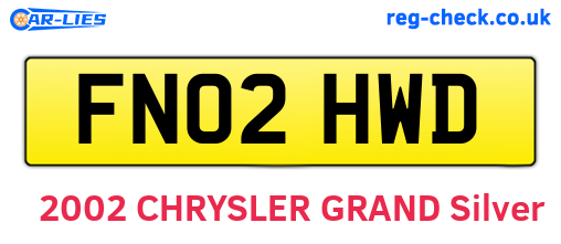 FN02HWD are the vehicle registration plates.