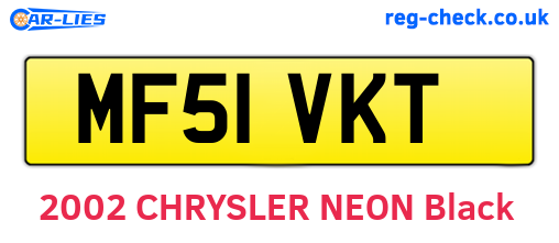 MF51VKT are the vehicle registration plates.