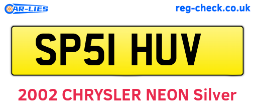 SP51HUV are the vehicle registration plates.