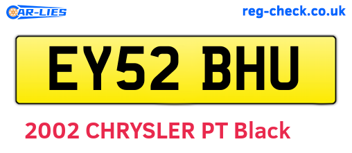 EY52BHU are the vehicle registration plates.