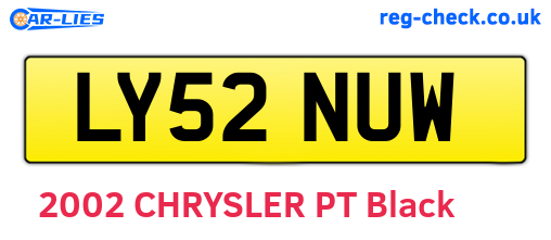LY52NUW are the vehicle registration plates.