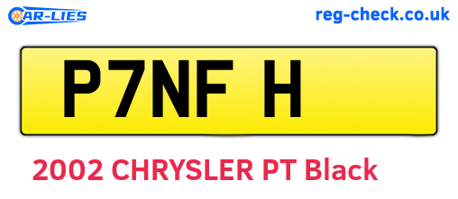 P7NFH are the vehicle registration plates.