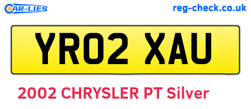 YR02XAU are the vehicle registration plates.