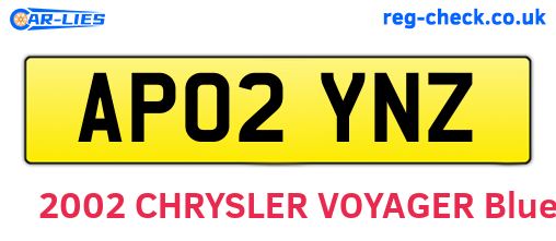 AP02YNZ are the vehicle registration plates.