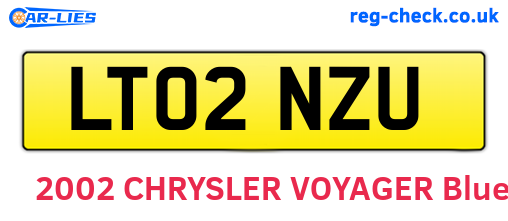 LT02NZU are the vehicle registration plates.