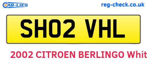 SH02VHL are the vehicle registration plates.