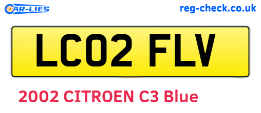 LC02FLV are the vehicle registration plates.