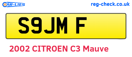 S9JMF are the vehicle registration plates.