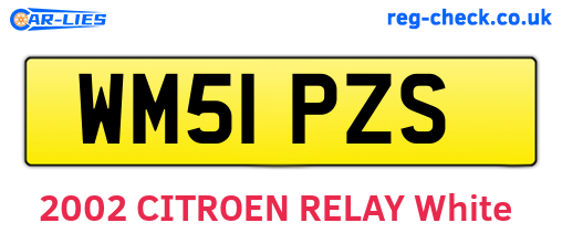 WM51PZS are the vehicle registration plates.