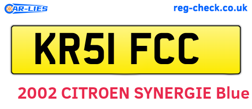 KR51FCC are the vehicle registration plates.
