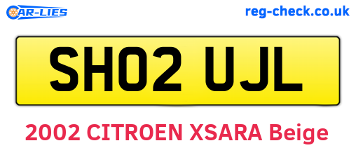 SH02UJL are the vehicle registration plates.