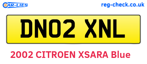 DN02XNL are the vehicle registration plates.