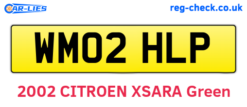 WM02HLP are the vehicle registration plates.