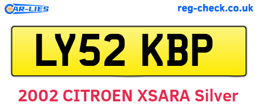 LY52KBP are the vehicle registration plates.
