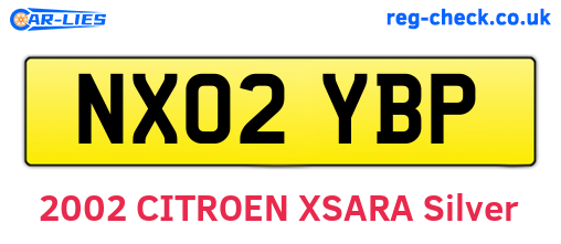 NX02YBP are the vehicle registration plates.
