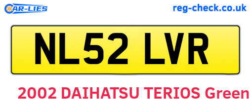 NL52LVR are the vehicle registration plates.