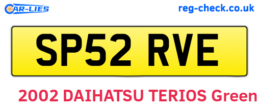 SP52RVE are the vehicle registration plates.