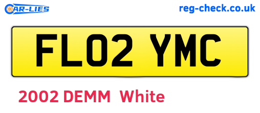 FL02YMC are the vehicle registration plates.