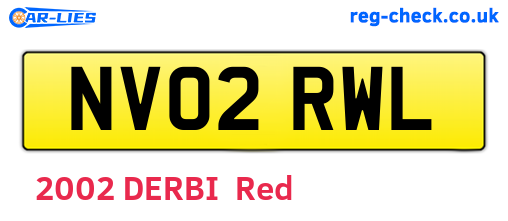 NV02RWL are the vehicle registration plates.
