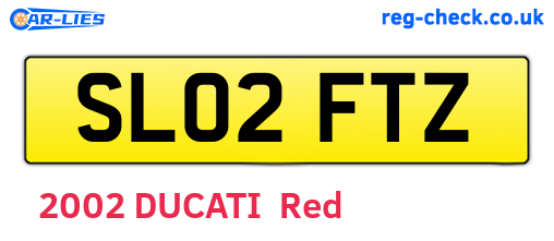 SL02FTZ are the vehicle registration plates.